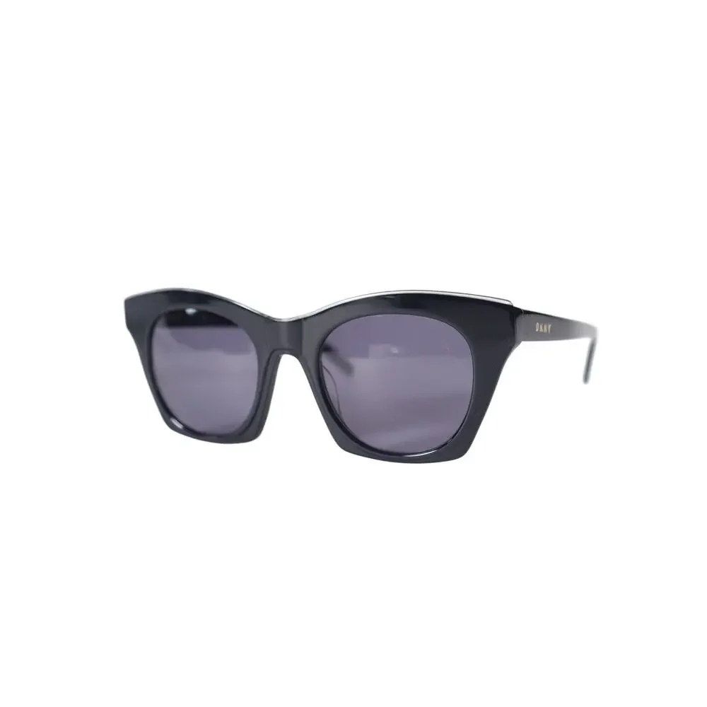 DKNY Square Cat Eye Women's Designer Sunglasses - Black / Grey - NWT